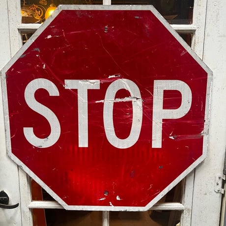 Vintage　ロードサイン　STOP　18-227-15