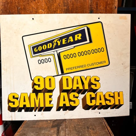 Vintage GOODYEAR プラスチックSign 18-19