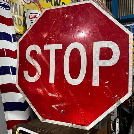 Vintage　ロードサイン　STOP　18-227-36