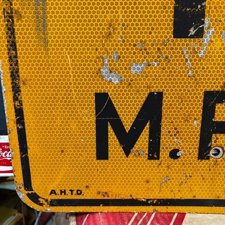 45M.P.H　ヴィンテージ　ロードサイン　道路標識　15-295-27
