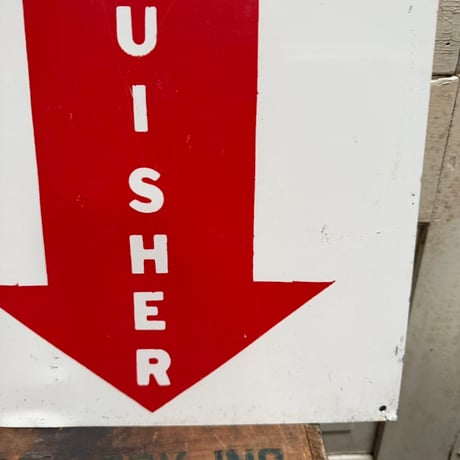 Vintage FIRE EXTINGUSHER SIGN 18-218-5