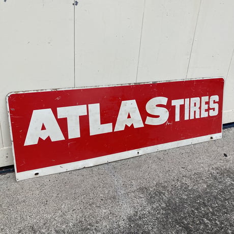 ATLAS TIRES　ヴィンテージ　両面看板　13-147