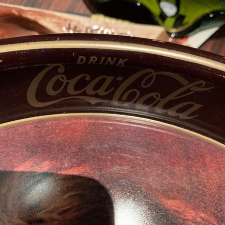 Coca-Cola　コカコーラ　ヴィンテージ　トレイ　楕円II