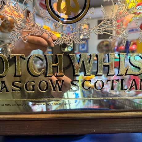 Vintage SCOTCHWHISKY パブミラー 21-372