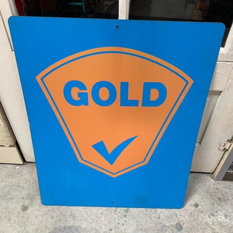 CERTIFIED　GOLD　SHIELD　ヴィンテージ　両面看板