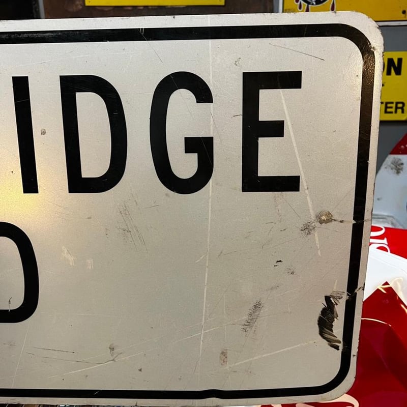 6 TON BRIDGE AHEAD ヴィンテージ ロードサイン 道路標識 (14)270 |