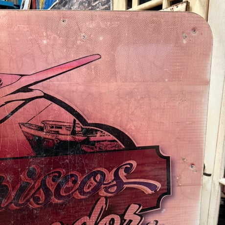 Vintage Chicken EXPRESS & Mariscos de Pescados 両面大型看板 21-276-5