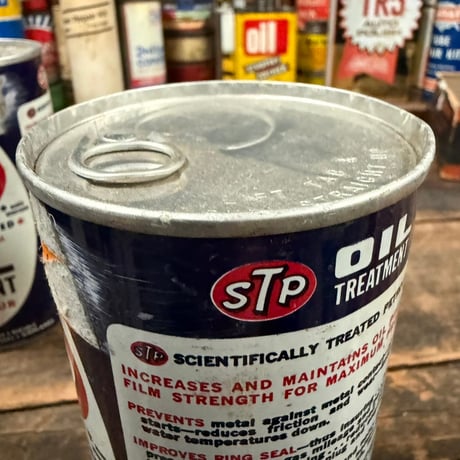 Vintage STP OIL CAN (中身入り) 17-77-14