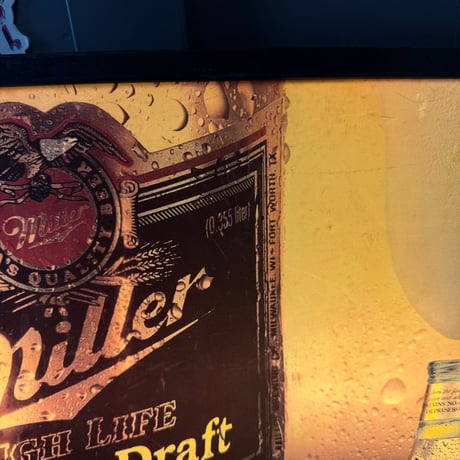 Vintage Miller High Life Genuine Draft Light Sign 19-80