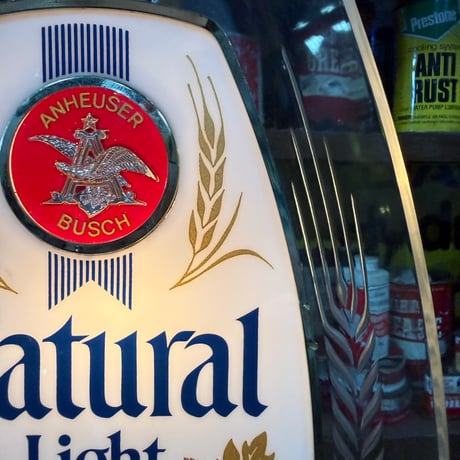 Vintage Natural Light Beer ウォールライト 12-232