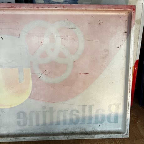 Vintage Ballantine Beer プラスチック Big Sign 13-132