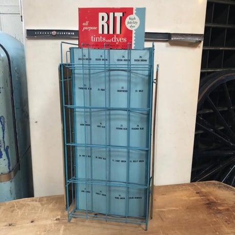 RIT 染料 ストアディスプレイ ヴィンテージ ラック