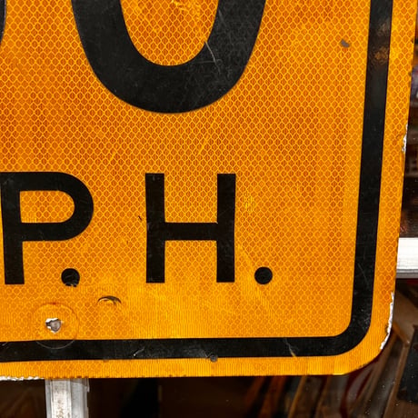 30M.P.H　ヴィンテージ　ロードサイン　道路標識　18-81-6