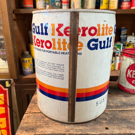 Vintage Gulf Zerolite 5ガロン缶 21-285-8