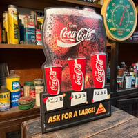 Vintage Coca-Cola  プラスチックプライスサイン 両面 21-293