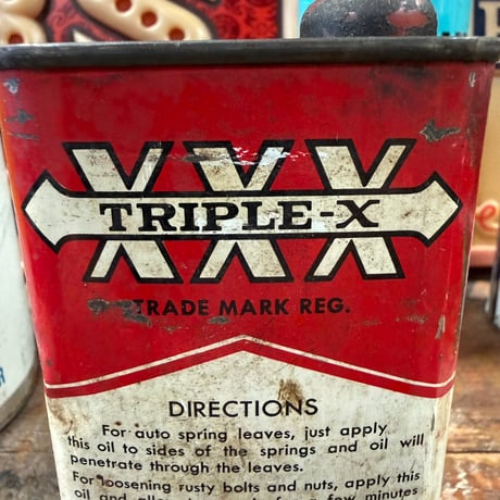 Vintage TRIPLE-X OIL CAN 20-359