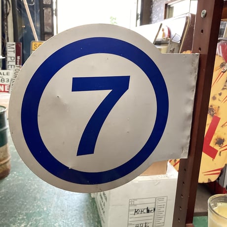 ヴィンテージ　ガソリンスタンド　両面サイン　16-279-3