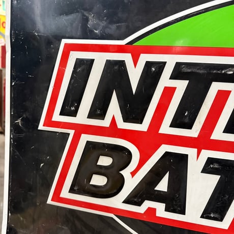 Vintage INTERSTATE BATTERIES 看板 21-101