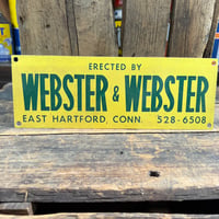 Vintage WEBSTER&WEBSTER 小型看板 19-108-143