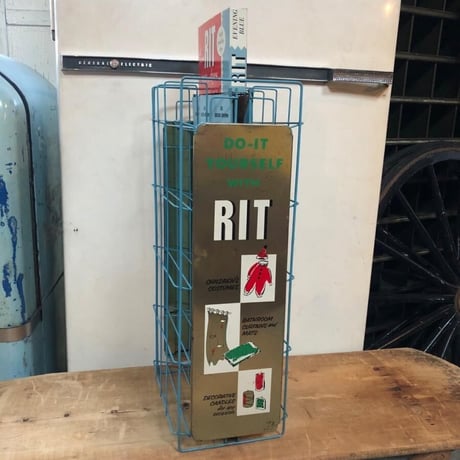 RIT 染料 ストアディスプレイ ヴィンテージ ラック
