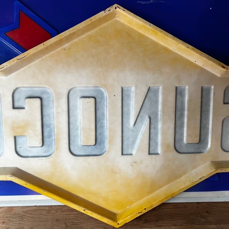 Sunoco vintage 超大型看板　プラスチック製 16-308