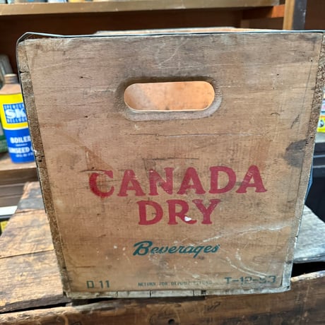 Vintage CANADA DRY 木箱 20-37-1