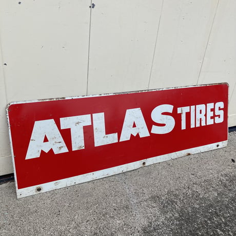ATLAS TIRES　ヴィンテージ　両面看板　13-147