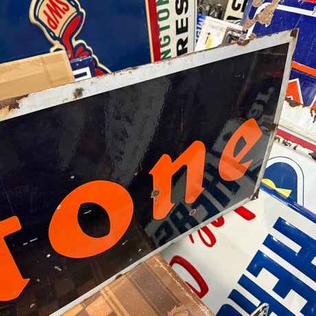 Vintage FIRESTONE 大型ホーロー看板 21-72