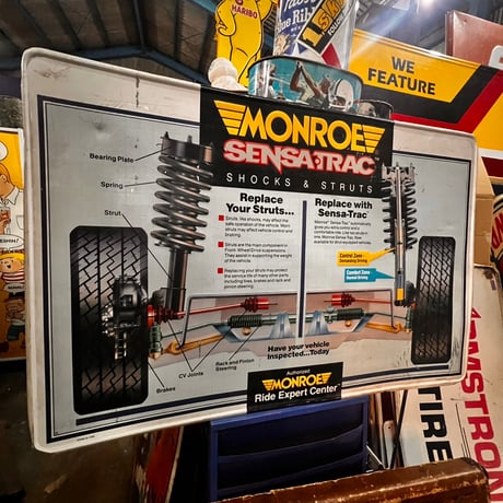 Vintage MONROE　SHOCKS ＆ STRUTS Sign 20-414-1