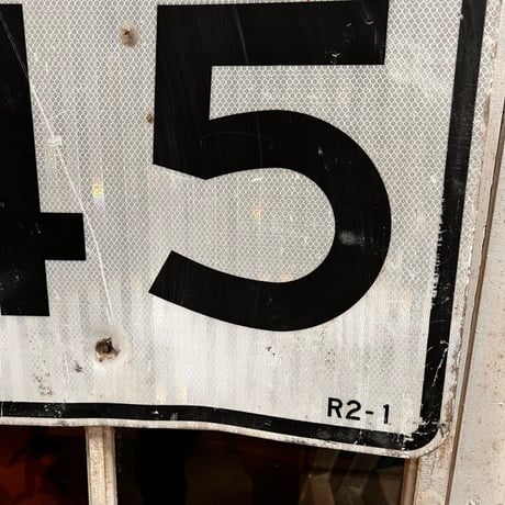 Vintage ロードサイン SPEED LIMIT 45 18-54-10
