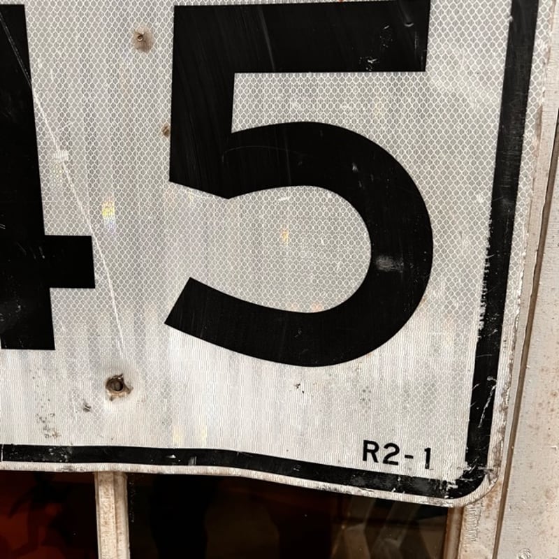Vintage ロードサイン SPEED LIMIT 45 18-54-10 | BigBea