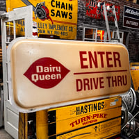Vintage DairyQueen DRIVETHRU sign 20-408
