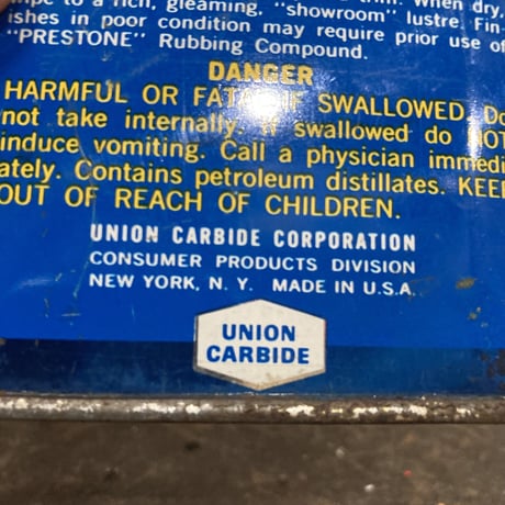 UNION CARBIDE　ヴィンテージ　ワックス缶　16-s-3-13