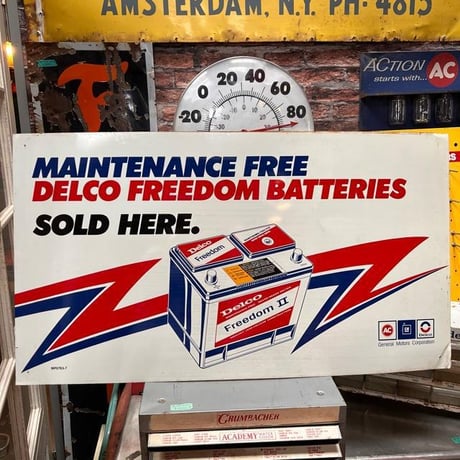 AC Delco BATTERIES ヴィンテージ看板 (14)439-1