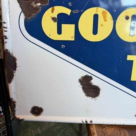 Vintage GOODYEAR TIRES 大型ホーロー看板 21-292