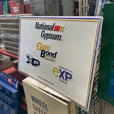 National Gypsum　ヴィンテージ　エンボス看板　13-277