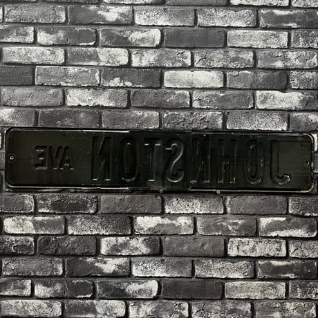 Vintage Street Sign JOHNSTON AVE 17-348