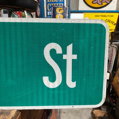 Vintage Grattan St 両面 SIGN 道路標識 19-108-117