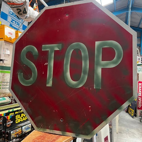 Vintage　ロードサイン　STOP　18-227-18