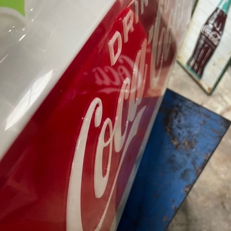 Vintage CocaCola VendingMachine Panel Sign 1960's 17-164