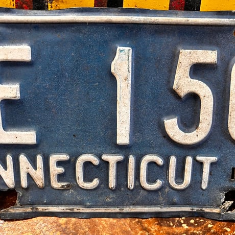 Vintage License Plate コネチカット州　19-107-5