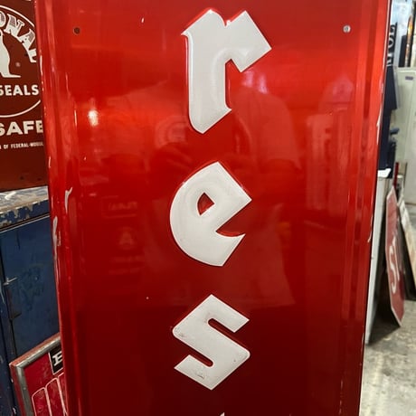 Vintage FIRESTONE SIGN 縦 18-154