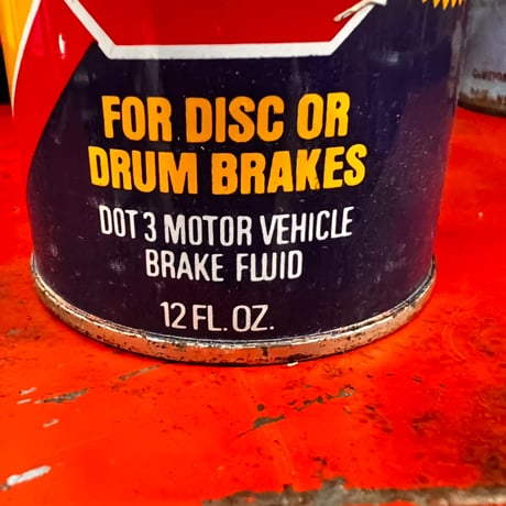 Vintage BRAKE FLUID OIL CAN (中身入り) 19-247-11