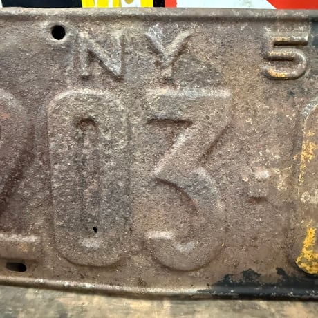 【希少!!】Vintage License Plate ニューヨーク州　18-144-4