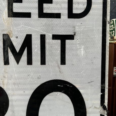 Vintage　SPEEDLIMIT20　道路標識　18-14