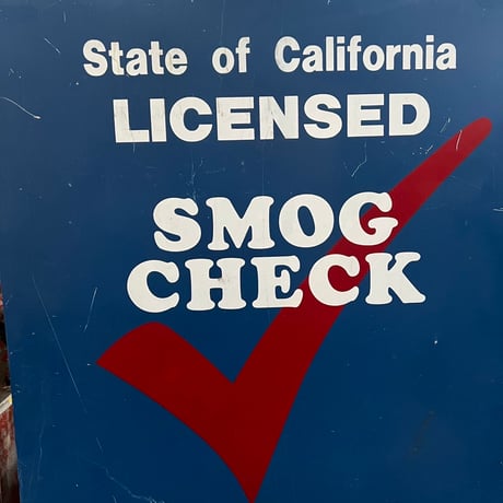 Vintage SMOG CHECK SIGN 17-293