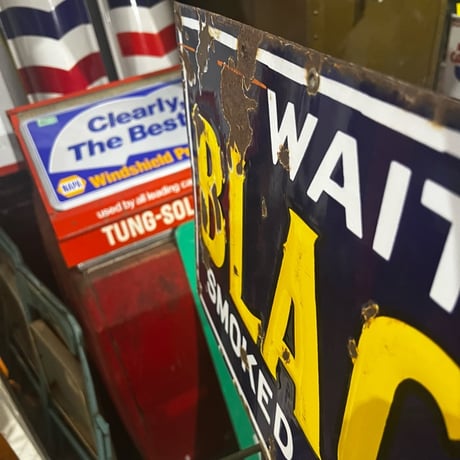 Vintage Waitt&Bond.Inc（葉巻メーカー) BLACKSTONE ENAMEL SIGN 17-274