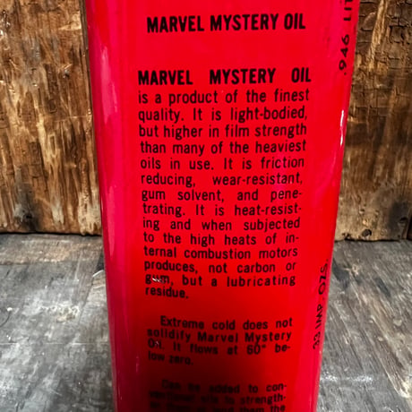 Vintage MARVEL MYSTERY OIL CAN 16-c-58
