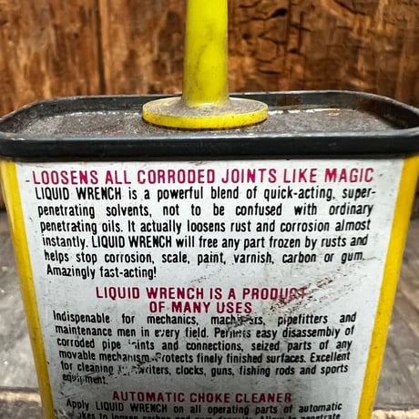 Vintage Liquid WRENCH OIL CAN 16-c-59