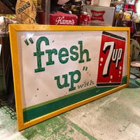 7up セブンアップ ヴィンテージ特大看板 1963年